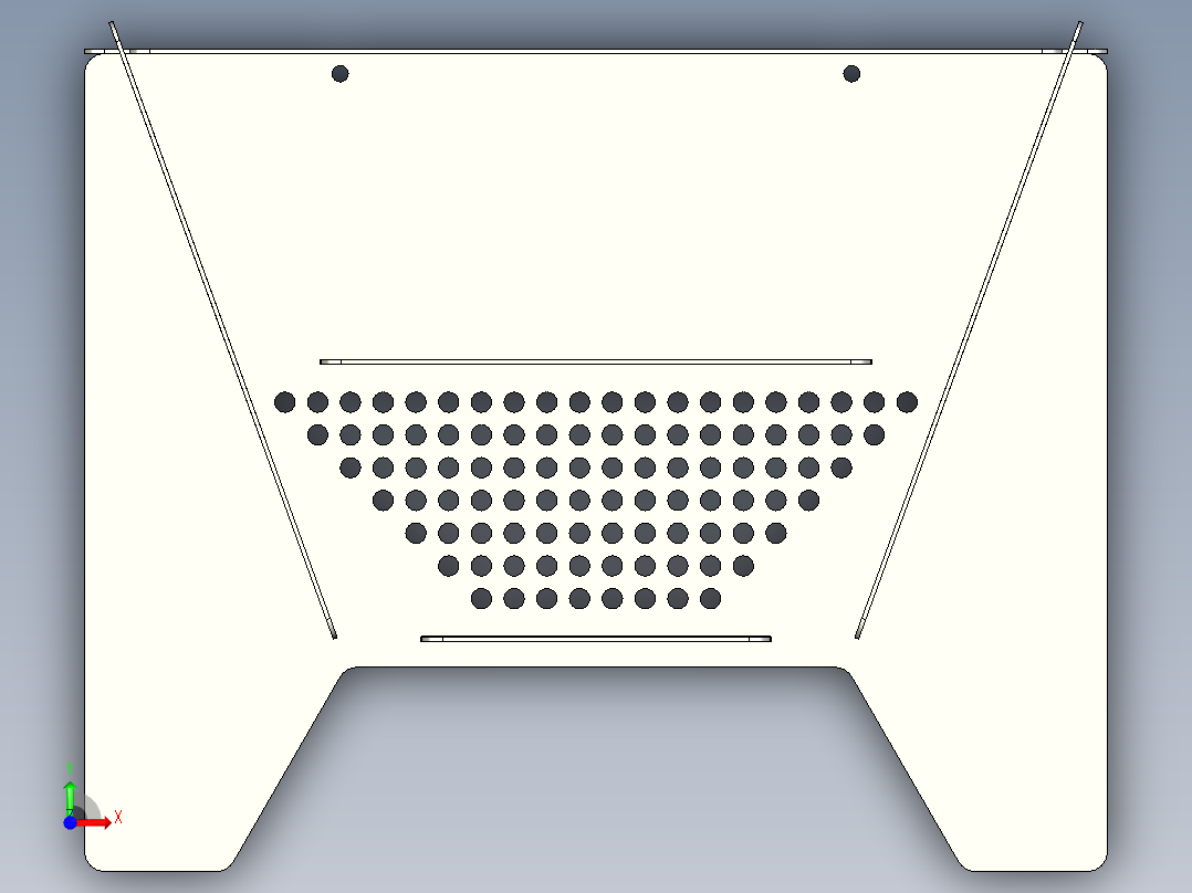 互扣式拼装野营烧烤炉前视图