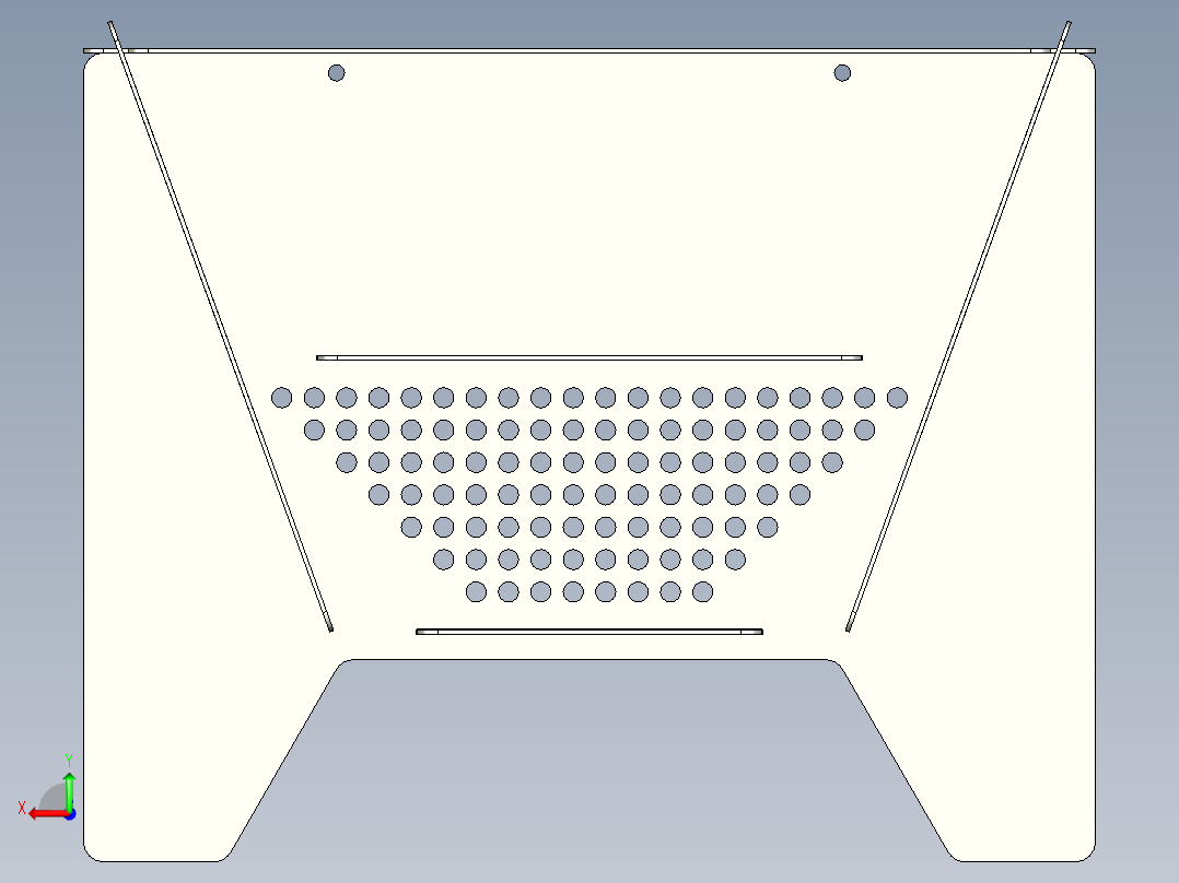 互扣式拼装野营烧烤炉后视图
