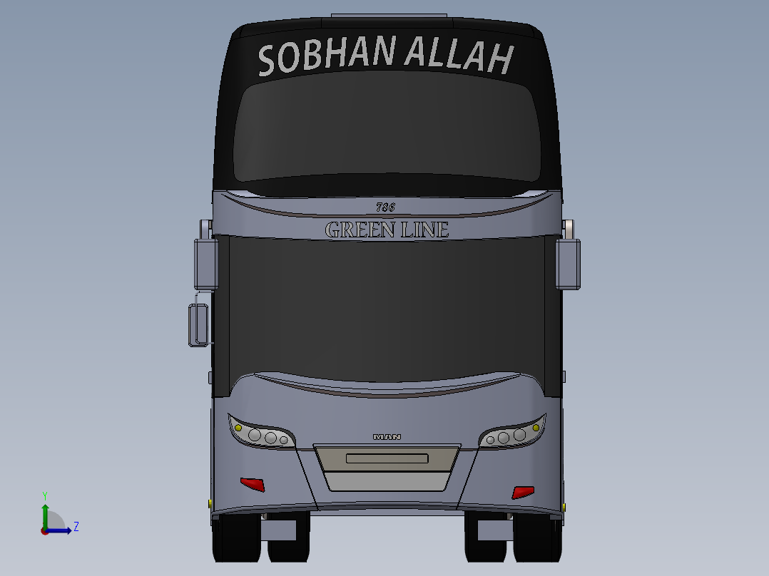 客车、公交车(18)左视图