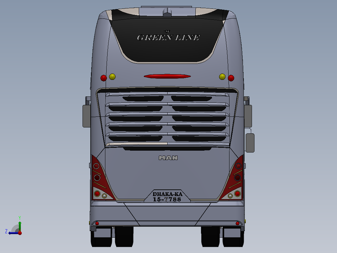 客车、公交车(18)右视图