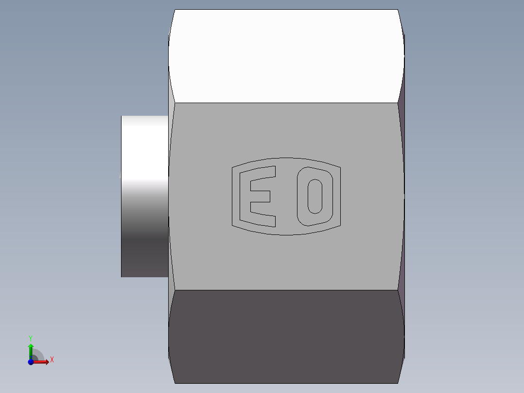 锥孔螺堵、9D-20前视图