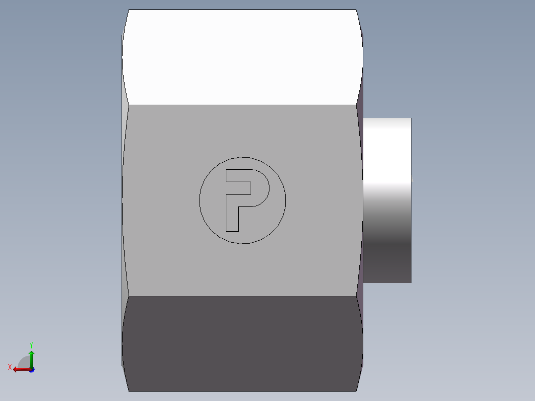锥孔螺堵、9D-20后视图