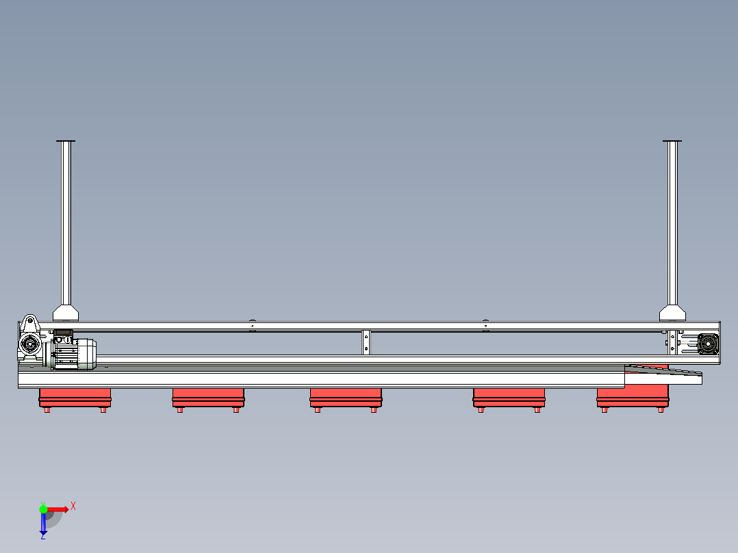 电池输送线设计俯视图