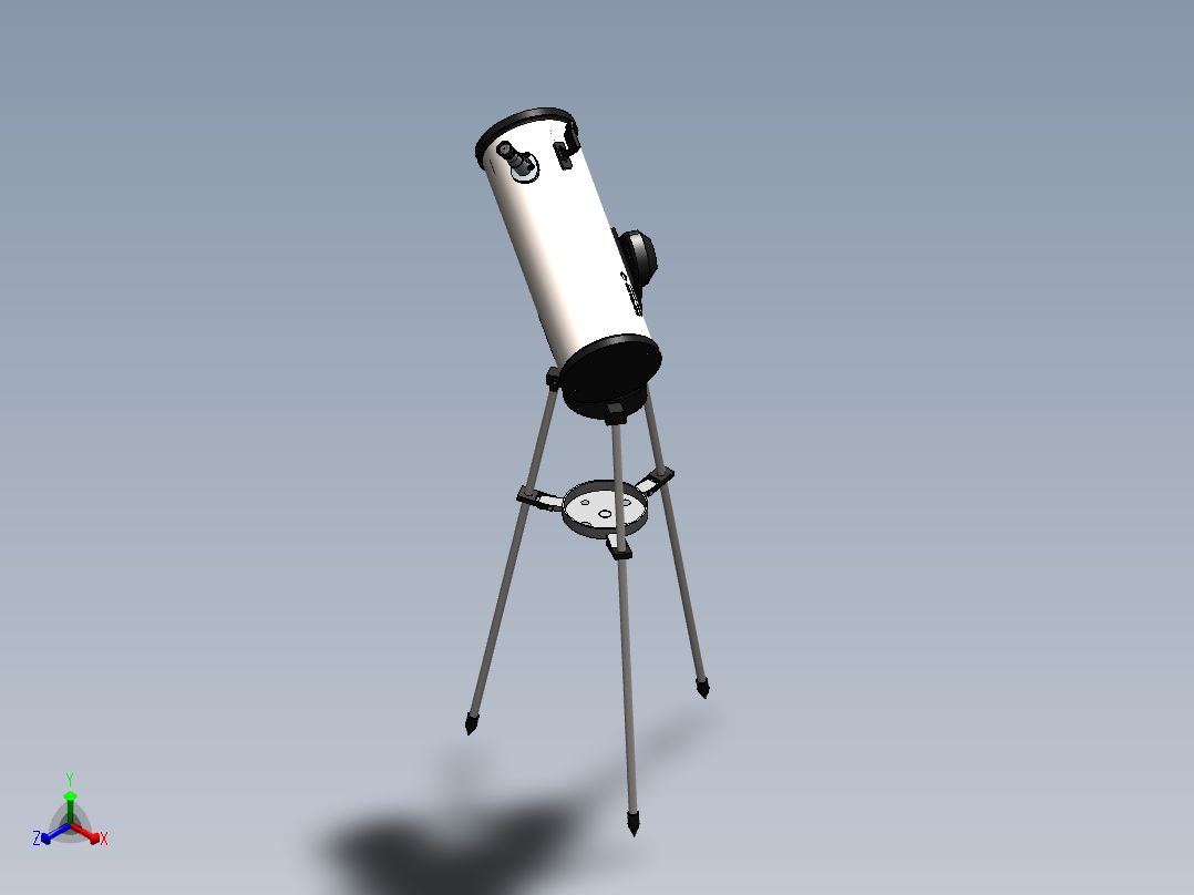 望远镜(4)正等轴测图