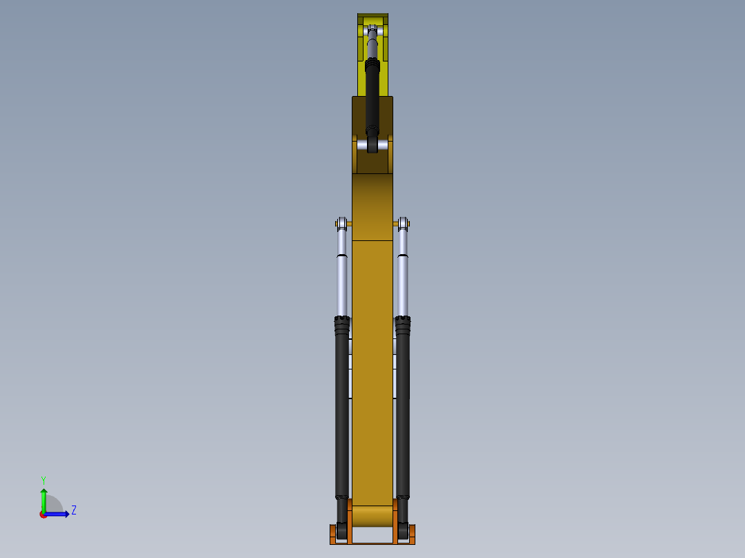 挖掘机、推土机(36)左视图