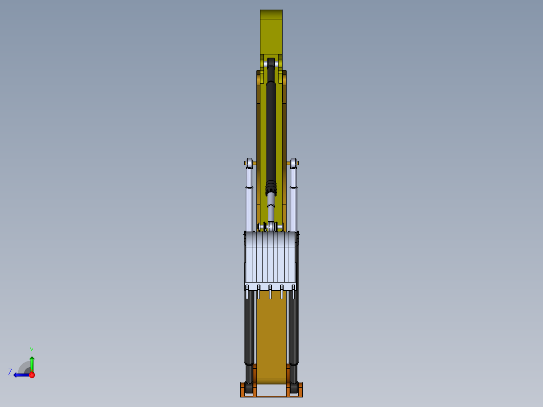 挖掘机、推土机(36)右视图