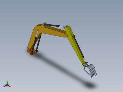 挖掘机、推土机(36)正等轴测缩略图