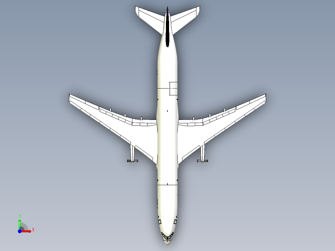 B3003708-空客 A350F飞机前视图