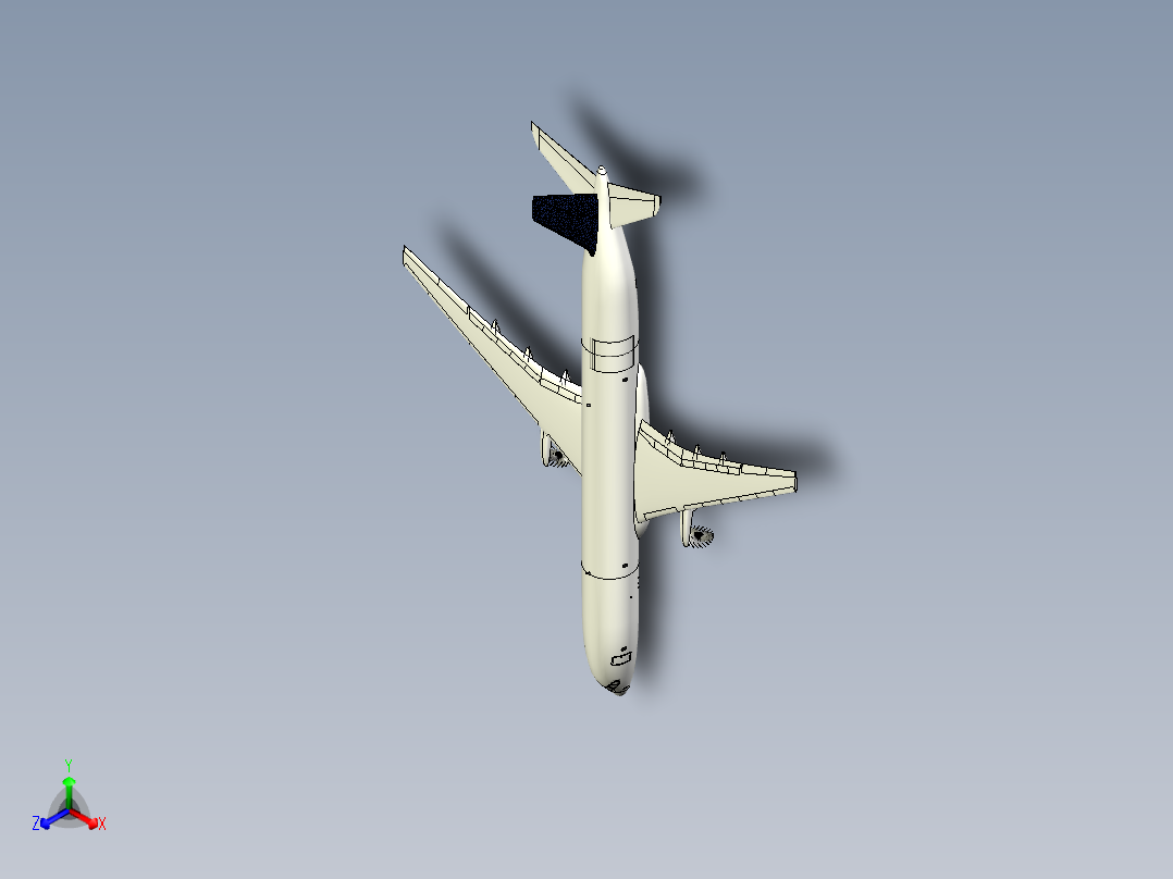 B3003708-空客 A350F飞机正等轴测图