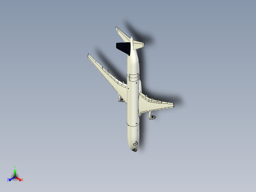B3003708-空客 A350F飞机正等轴测缩略图