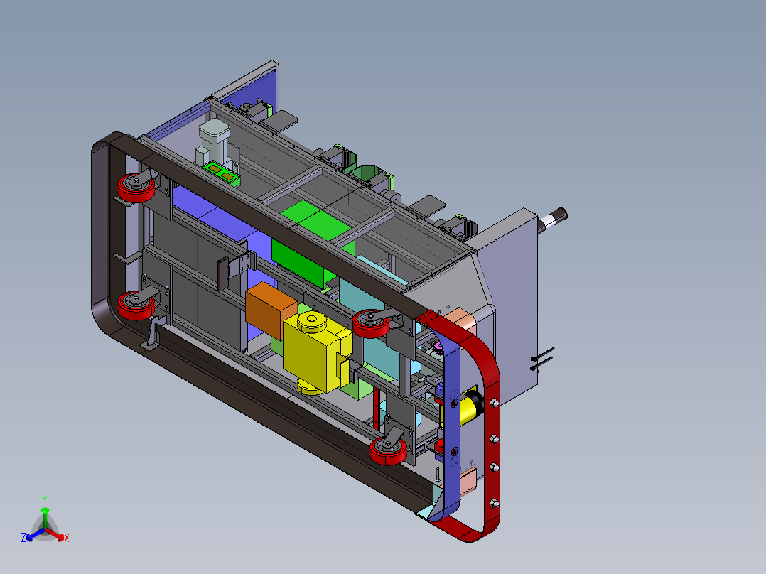 AGV小车、AGV(10)正等轴测图