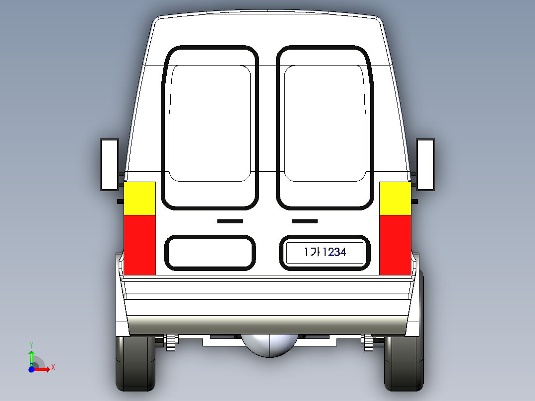 A3003581-面板货车前视图