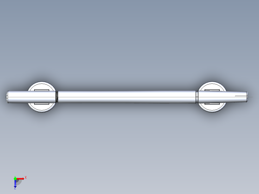 B3004604-24K镀金手柄俯视图
