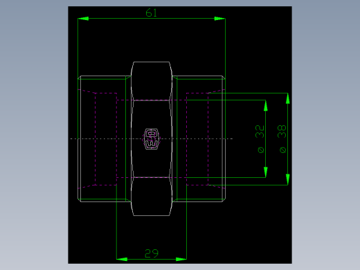 PARKER管接头EO Union G38S71X_front