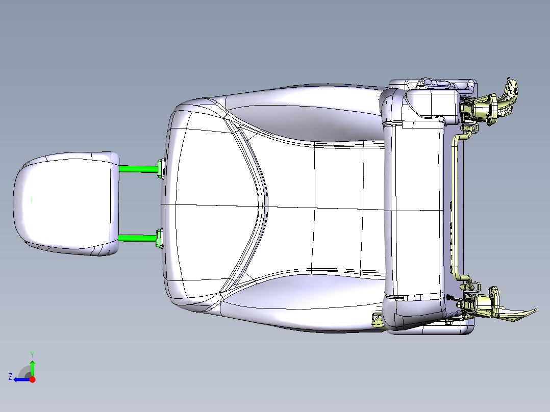 丰田普锐斯 - 完整车辆模组右视图