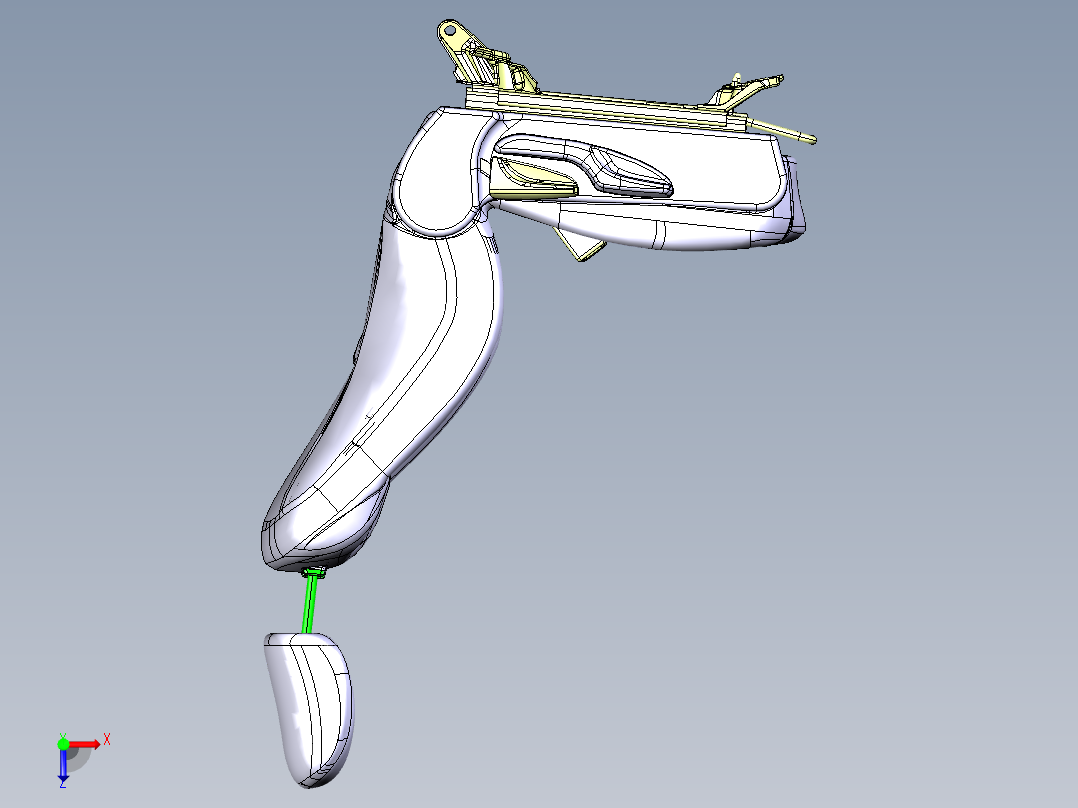 丰田普锐斯 - 完整车辆模组俯视图