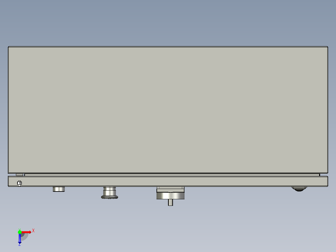 X小电箱装配俯视图