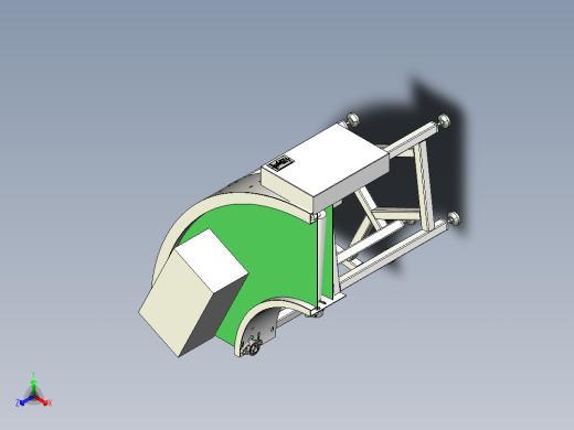 400带宽转弯皮带线总装图