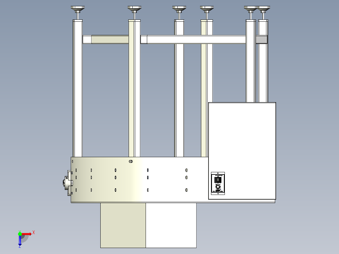 400带宽转弯皮带线总装图俯视图