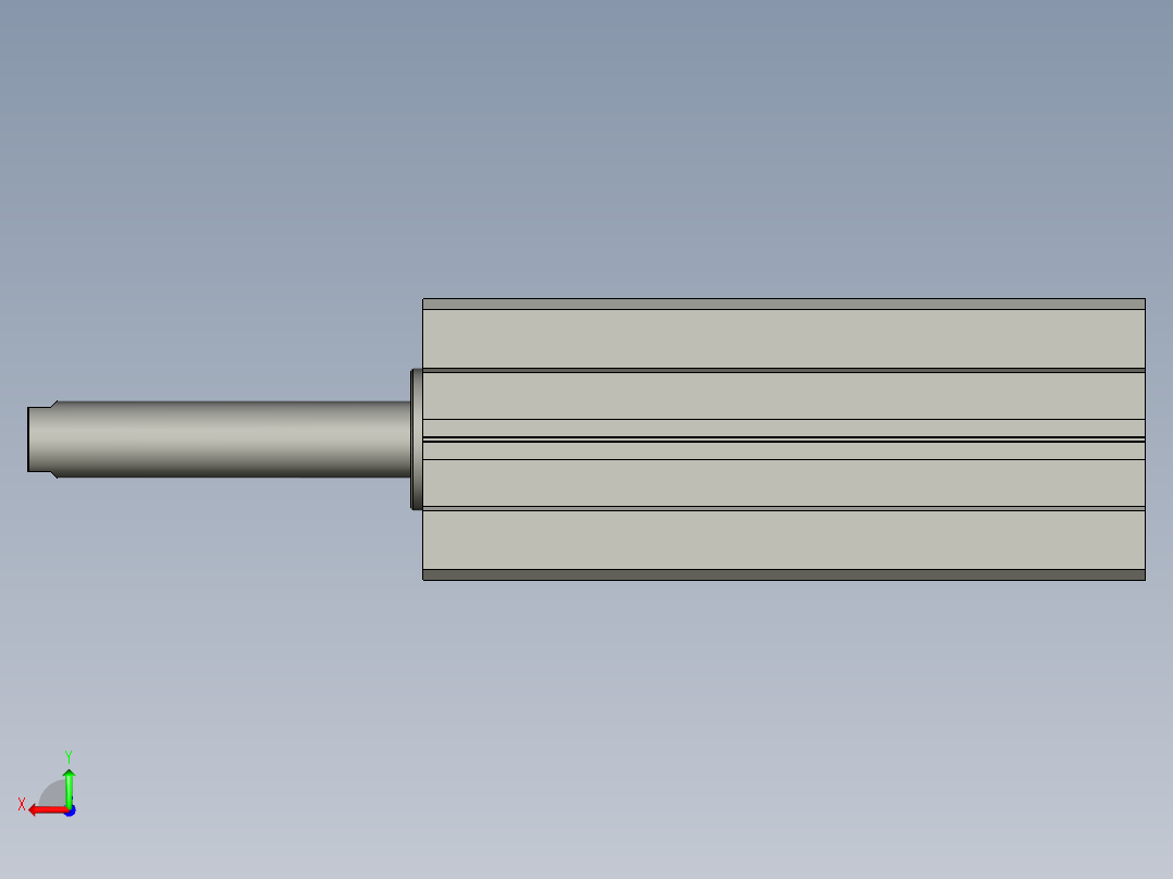 ACQ100x225S超薄气缸后视图