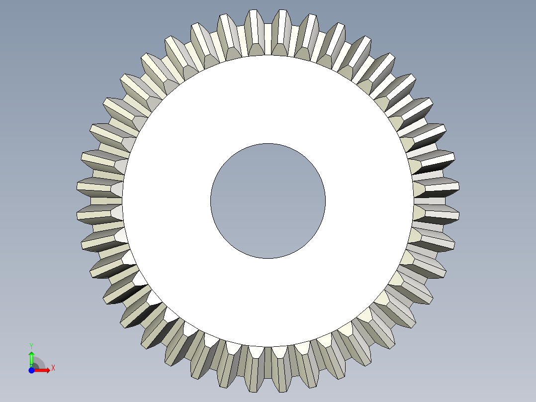 A0004026-40齿锥齿轮前视图