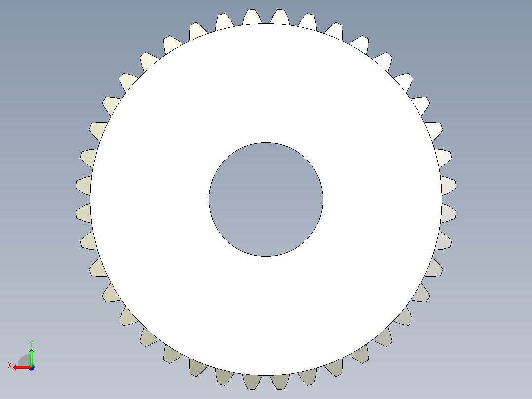 A0004026-40齿锥齿轮后视图