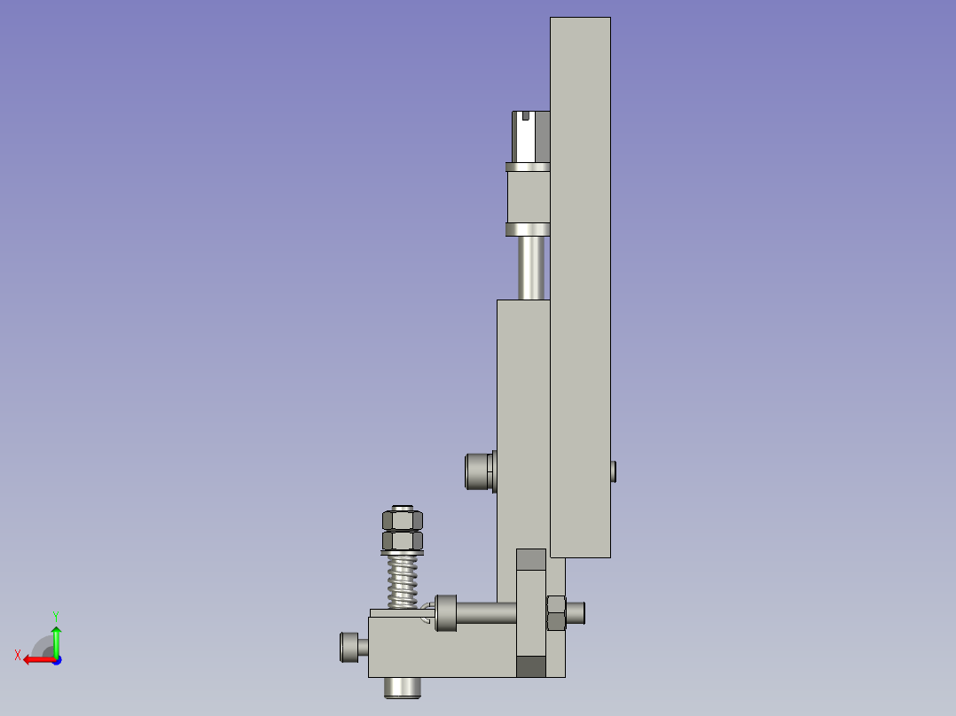 压间隙工位组装后视图