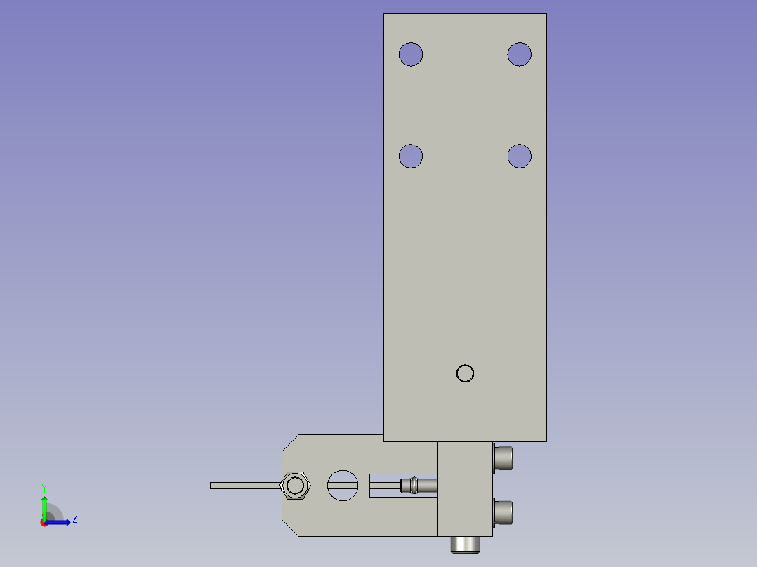 压间隙工位组装左视图