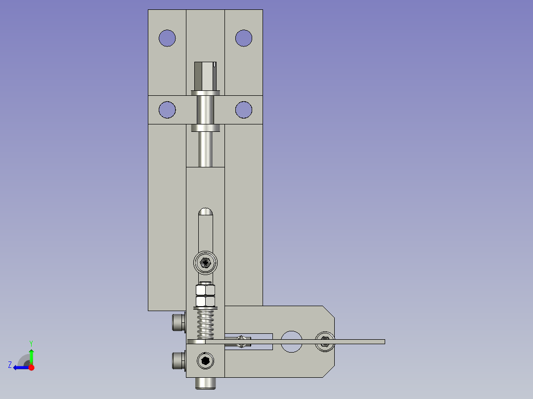 压间隙工位组装右视图