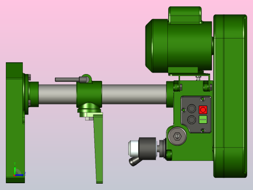 台式钻床左视缩略图