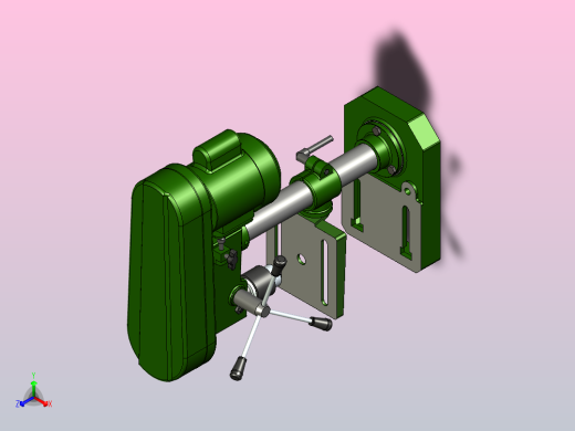 台式钻床正等轴测缩略图