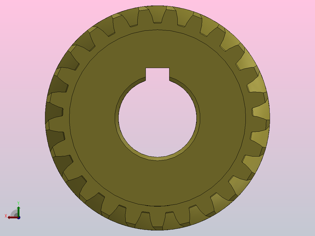 2M斜齿研磨齿轮[YMCL202058]后视图