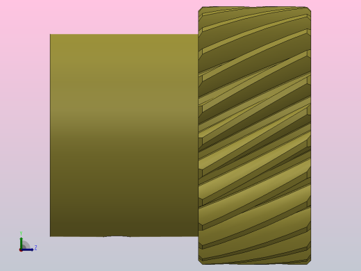 2M斜齿研磨齿轮[YMCL202058]左视缩略图