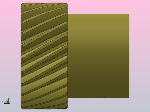 2M斜齿研磨齿轮[YMCL202058]右视缩略图