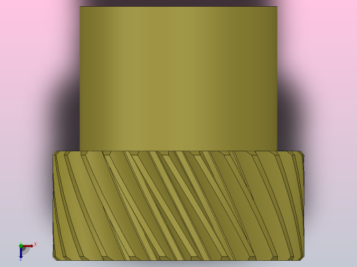 2M斜齿研磨齿轮[YMCL202058]俯视缩略图