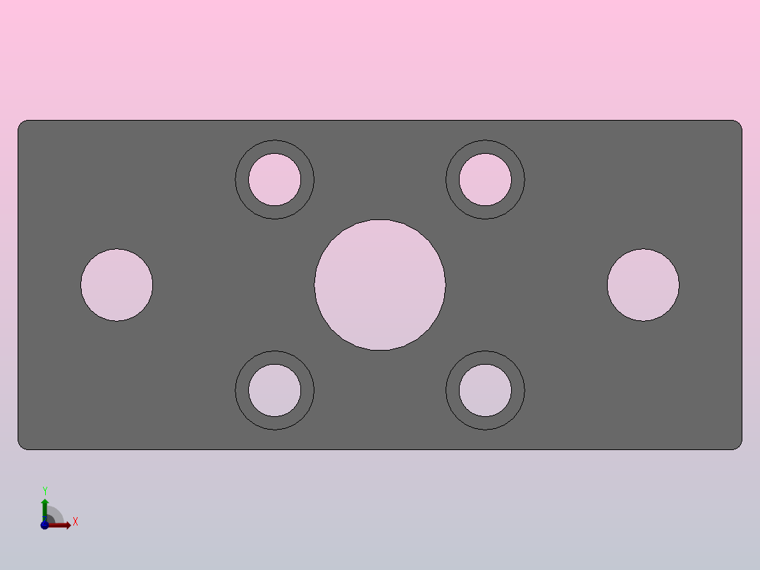 FA╱FB法兰连接板[FA╱FB12法兰]前视图