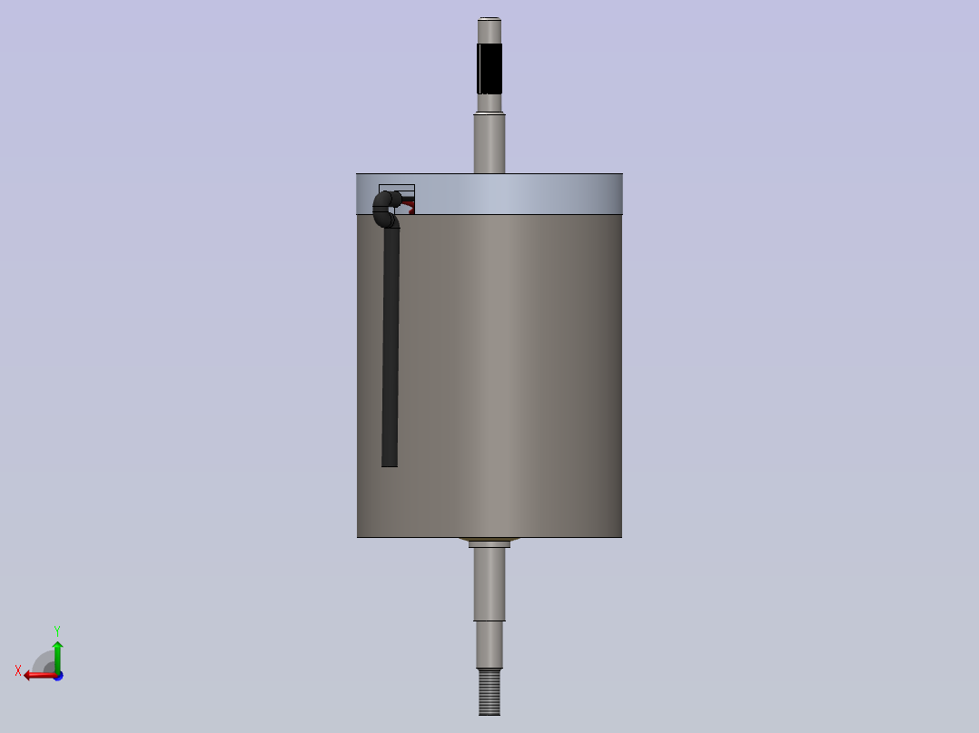 可调节的直流电机后视图