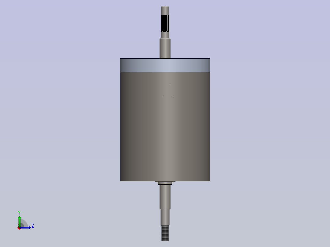 可调节的直流电机左视图