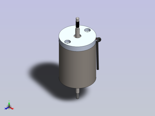 可调节的直流电机正等轴测缩略图