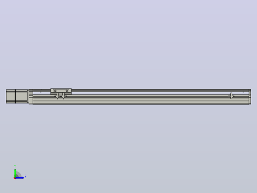 SYS12-BC-700-200W滚珠花健、支撑座、滚珠丝杠、交叉导轨、直线模组.STEP左视缩略图