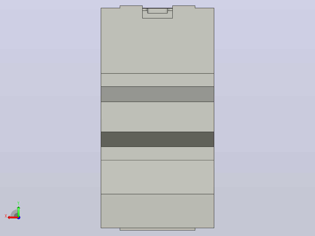 TRIPOLI电机断路器METALTEX MOD。CATIA V5 R17  DISJUNTOR马达三极METALTEX模块中的4-6.3A型号。4-6.3A MODELADO EM CATIA V5 R17后视图