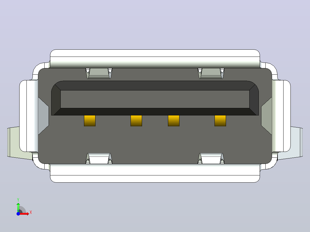 Assmann WSW - USB连接器前视图
