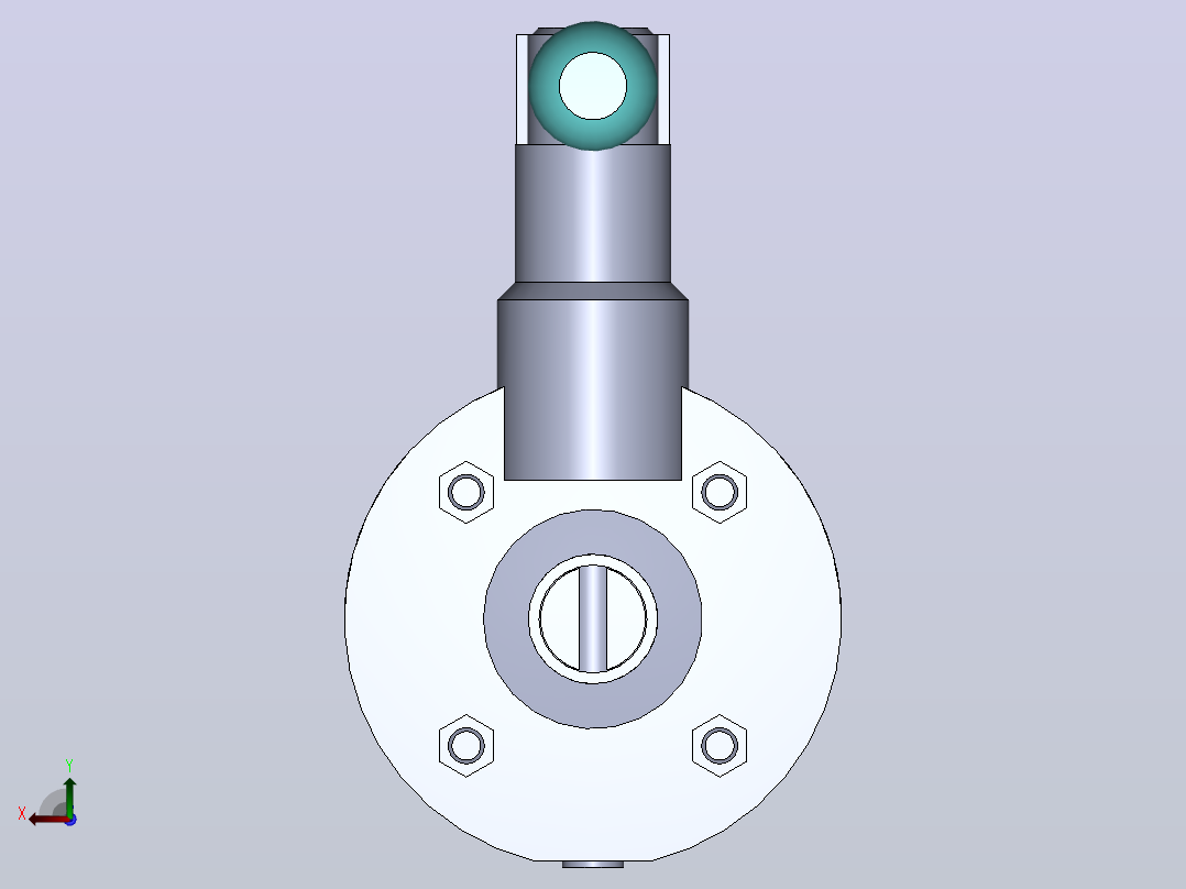 DDSX-01焊接式手动蝶阀[DDSX-01-DN15]后视图