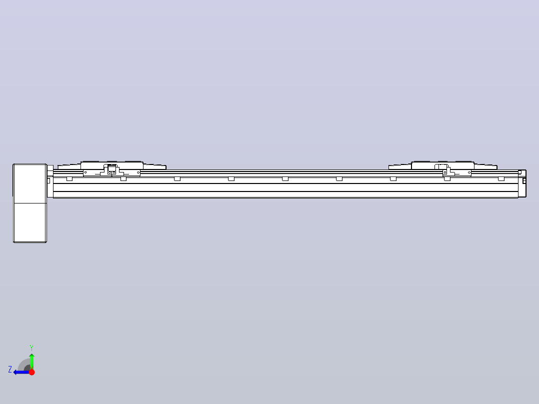 皮带直线轴双滑块型TPA-GCBS-120-P70-L200-RP-M20-N3右视图