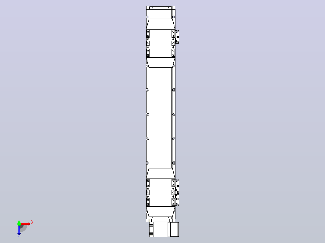 皮带直线轴双滑块型TPA-GCBS-120-P70-L200-RP-M20-N3俯视图