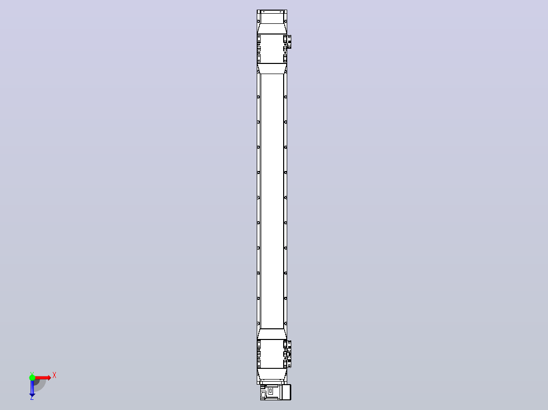 皮带直线轴双滑块型TPA-GCBS-120-P70-L500-RU-M20-N3俯视图