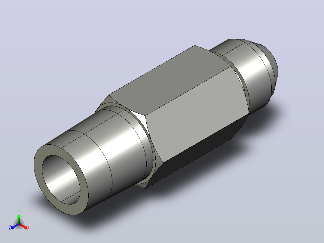 8 8 fftx s硬管接头正等轴测图