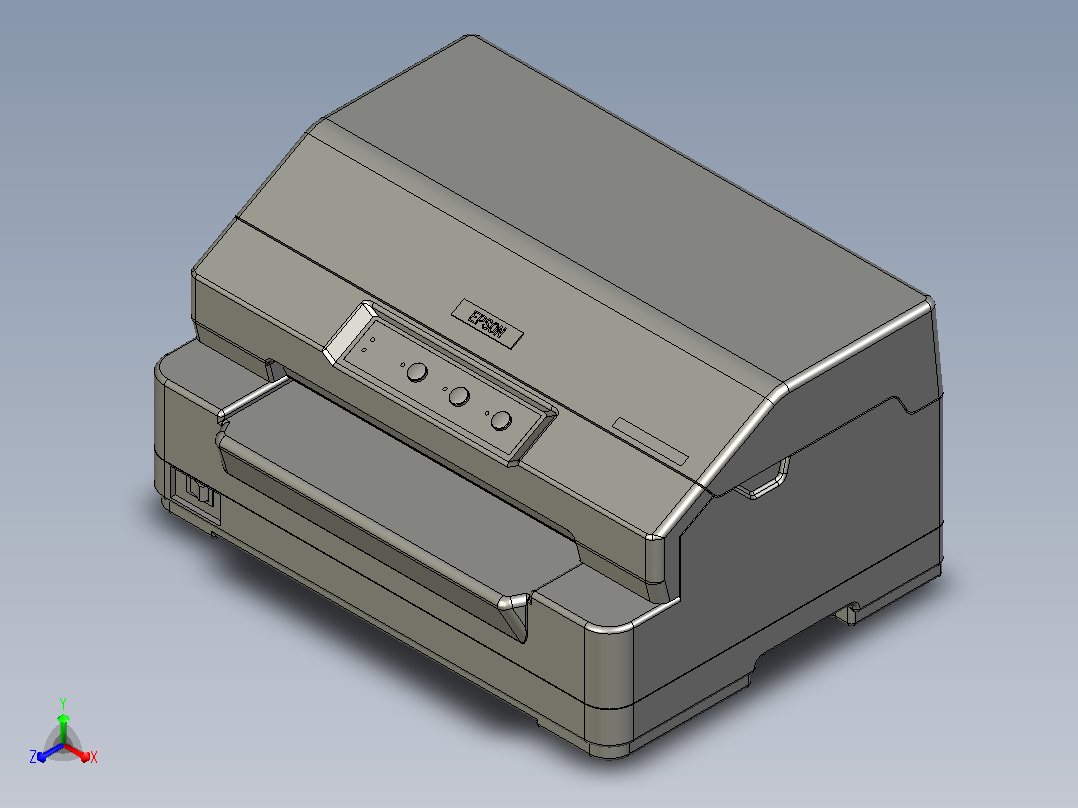 EPSON PLQ-20K 打印机正等轴测图