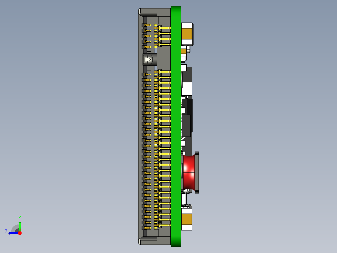 M.2 SSD NVME适配器右视图
