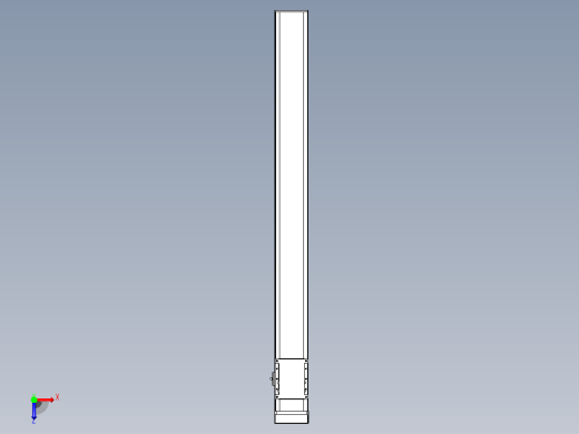 滚珠丝杠直线轴带导轨全封闭TPA-HCR-105D-1610C-L1050-MP-C-P40-N3俯视缩略图